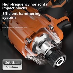 Vente en gros de tournevis professionnel à percussion 18V sans balais, tournevis sans fil rechargeable à percussion Li-ion robuste - Product Image 5