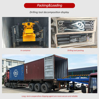 Machine de forage multi-usages avec moteur diesel et pompe, utilisation géologique, profondeur de forage maximale de 1000 m