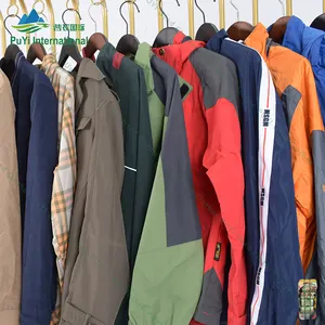 thin men's jacket mixed used clothes wholesale men coat bales mixed used clothing