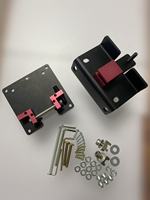 Juego de conducción realista Simulación Triple Monitor Soporte Pantalla de TV Placa de conector de montaje en pared Perfiles de aluminio para juegos