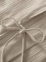 Peignoir en mousseline 100% coton, 2/4 couches, absorbant, avec poches et ceinture, pour le bain, le spa ou la détente