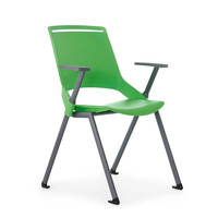 Chaise de bureau ergonomique moderne avec logo personnalisé pour direction, salle de réunion et conférence, chaise de formation avec table d'écriture