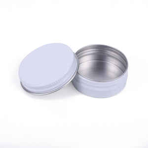 <b>Aluminum</b> Cosmetic Jars Empty Storage <b>Containers</b> with Screw Cap 5g-60g Silver Black Gold Customizable Colors - Product Image 4