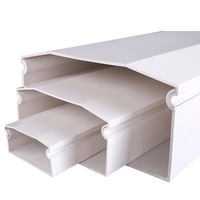 Goulotte à angle plat carré rond pour conduits de câblage électrique de Protection de fil décoratif commercial résidentiel 20*10 80*50