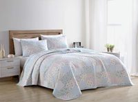 Ensemble de couette 3 pièces en coton/polyester doux personnalisé couvre-lit léger en microfibre couvre-lit réversible ensembles de couvre-lit