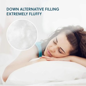 <span class=keywords><strong>Oreiller</strong></span> de cou moderne personnalisé blanc 100 % <span class=keywords><strong>microfibre</strong></span> alternative au <span class=keywords><strong>duvet</strong></span> 200TC à motif uni anti-bactérien pour lits d'hôtel - Product Image 5