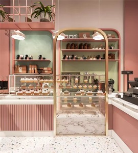 Espositore Personalizzato <span class=keywords><strong>per</strong></span> Pasticcerie, Caffetterie, Ristoranti e Gelaterie - Stand Multifunzione <span class=keywords><strong>per</strong></span> Esposizione Alimenti, Dimensioni e Colori Personalizzabili - Product Image 1