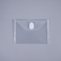 Enveloppe en plastique transparente format A4 avec fermeture à pression pour organiser les papiers et les reçus