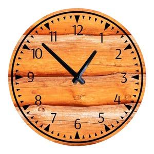 Horloge murale vintage en bois, horloge de bureau à quartz avec chiffres romains, horloge décorative ronde pour la décoration de la maison - Product Image 5