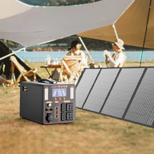 Nouvelle station d'alimentation solaire portable d'extérieur avec lampe torche, démarreur <span class=keywords><strong>de</strong></span> voiture compatible, onde sinusoïdale pure pour téléphone portable - Product Image 1