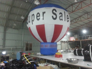 <b>Inflatable</b> Cold Air Floor Balloon with Digital Printing Over 12ft Dimensions Electric Pump <b>Inflation</b> for Advertising Sales - Product Image 1