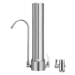 Système de filtration d'<span class=keywords><strong>eau</strong></span> portable de haute qualité en acier inoxydable chinois avec charbon actif, monté sur <span class=keywords><strong>robinet</strong></span>, pour usage domestique - Product Image 1