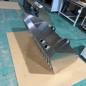 Hotte de cuisine électrique en acier inoxydable de 48 pouces, 2000 m³/h, à double moteur, avec commande numérique et écran tactile, filtre à déflecteur - Product Image 1