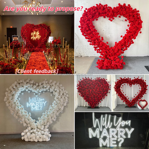 ผู้ผลิต LEDA ขายดี ไฟตัวอักษรอะคริลิค Will You Marry Me ไฟนีออน LED สำหรับงานแต่งงาน ป้ายไฟนีออนสำหรับงานปาร์ตี้ - Product Image 3