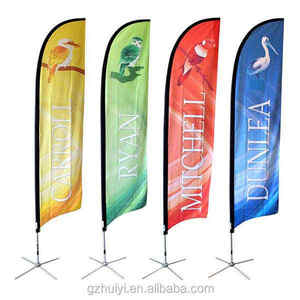 Gahumi bandera de playa personalizada asta de bandera de fibra de vidrio poliéster impermeable promoción Flying Teardrop Banner hecho en China - Product Image 3