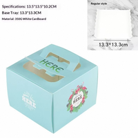 Boîtes à cupcakes en papier avec fenêtre de présentation pour muffins, desserts et autres aliments