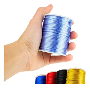 Cordon en polyester ciré de 1 mm, corde tressée imperméable, fil à perler pour bracelet, collier, bijoux, fabrication artisanale DIY, <span class=keywords><strong>macramé</strong></span>, sacs, chaussures - Product Image 4