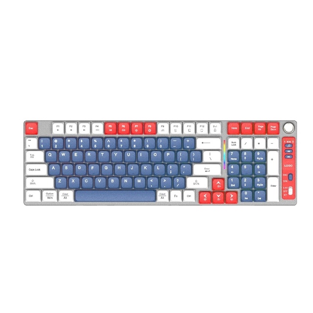 Low Axis Mechanical Keyboard 2.4G 84 Keys Anti-Ghosting RGB Backlight Multimedia Keys USB Type-C Plug&Play Wireless