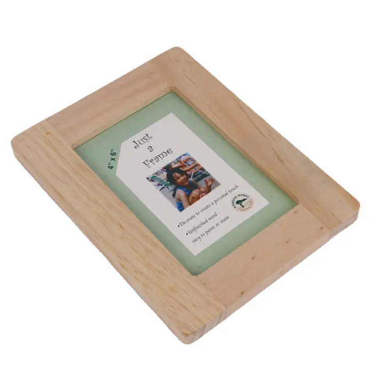 custom pine wood picture frame unfinished wooden photo frames wholesale