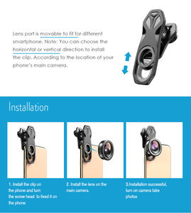 Lentes 5 en 1 <span class=keywords><strong>para</strong></span> <span class=keywords><strong>Celular</strong></span>: <span class=keywords><strong>Ojo</strong></span> <span class=keywords><strong>de</strong></span> <span class=keywords><strong>Pez</strong></span>, Teleobjetivo, Gran Angular, Macro, Lente <span class=keywords><strong>para</strong></span> Teléfono Móvil - Product Image 5