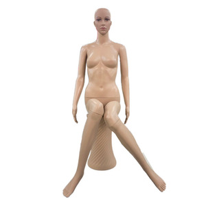 Factory Direct Sales New <strong>Plastic</strong> <strong>Female</strong> Sitting Mannequin Lifelike Window Display Model with Anti-Fall <strong>Dummy</strong> Clothing Props - Product Image 2