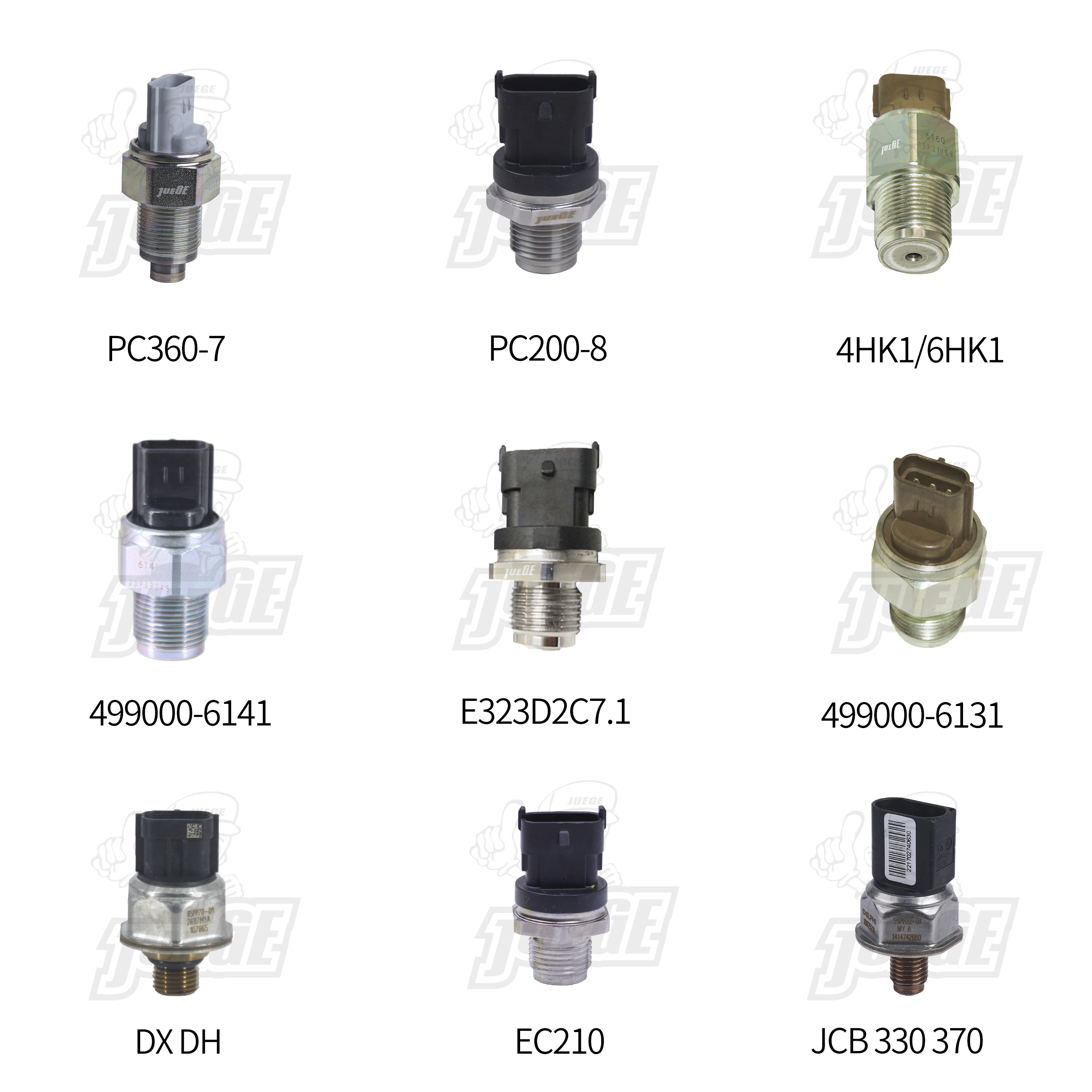 JUEGE 85PP78-01 Common Rail Pressure Sensor for DX340 DX225