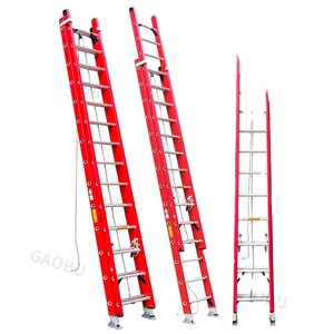 Two-Section Modern FRP Telescopic <strong>Ladders</strong> <strong>Hook</strong> EN131 Certified 150kg Capacity for Outdoor Use Household Workshop Fire Rescue - Product Image 2