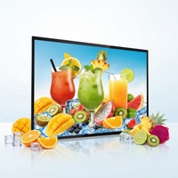 Reproductor de Señalización Digital de 55 Pulgadas 4K UHD para Montaje en Pared, Android 11, Marco de Aluminio, Compatible con Pantalla Dividida, Señalización Digital Comercial