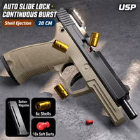 Pistolet jouet à balles souples M1911 pour enfants, pistolet Glock à coque pour enfants, pistolet Sand Eagle à prise manuelle pouvant lancer des balles manuelles USP