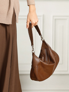 Women's Genuine Leather Hobo <b>Bag</b> Luxury Genuine Leather Lady's Shoulder <b>Bag</b> <b>Large</b> Capacity Tote <b>Bag</b> ladies sling <b>bag</b> - Product Image 3