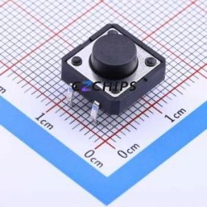 K2-1103DP-E4SW-04 Tactile Switch Through hole-4P,12x12mm Switch Single Pole Single Throw Round Button 2.5N Through Hole - Product Image 1