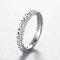 Cincin Perak Sterling 925 Desain Sederhana untuk Wanita dengan Zirkonia Kubik dan Mutiara, Perhiasan Fashion untuk Pesta Pernikahan