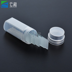 White Plastic Staining Jar 5-Slide Holder Acid And <b>Alkali</b> Resistant Laboratory Use - Product Image 1