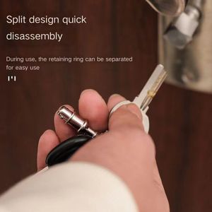 Llavero extraíble de liberación rápida, soporte de llavero extraíble de doble cabeza para accesorio, llavero desmontable de Metal, llavero dividido - Product Image 4