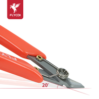 Pince coupante diagonale industrielle FLYCDI en acier allié de haute précision avec poignée TPR pour la découpe de précision de fils et de soudure
