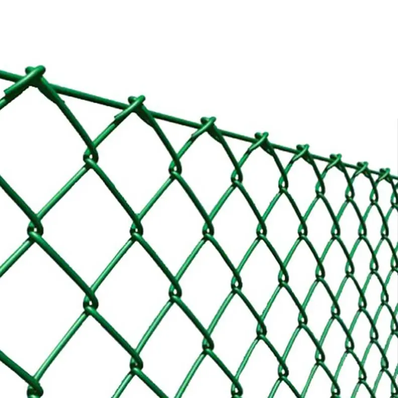 Dokuma tel örgü elmas çit fiyat bahçe PVC kaplama zincir bağlantı çit