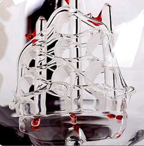 Ensemble de <span class=keywords><strong>carafe</strong></span> à whisky <span class=keywords><strong>globe</strong></span> gravé en verre borosilicate de haute qualité, style bateau antique, avec bouchon et entonnoir verseur, cadeau d'affaires - Product Image 3