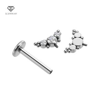 <span class=keywords><strong>Piercing</strong></span> de hélice de titanio 16G Ajuste de bisel roscado internamente Zircon <span class=keywords><strong>Oreja</strong></span> <span class=keywords><strong>vertical</strong></span> <span class=keywords><strong>Tragus</strong></span> Cluster Helix <span class=keywords><strong>Piercing</strong></span> Joyería - Product Image 5