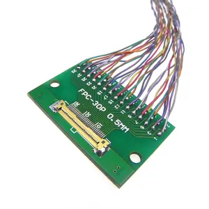 Angepasst lcd bildschirm band kabel I-pex 30 pin stecker chimei lcd display panel lvds kabel