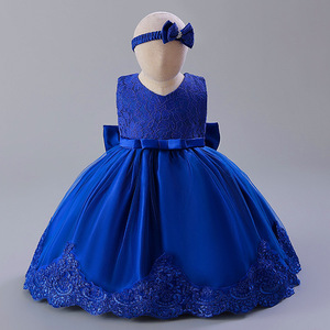 Vestido de Fiesta Largo con Lazo y Encaje para Niña, de Alta Calidad, Marca IStapromo, para Cumpleaños, Bodas y Eventos - Product Image 6