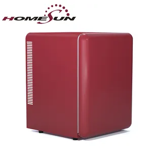 40L red color fridge small for home bar fridge colorful mini bar hotel desktop mini fridge