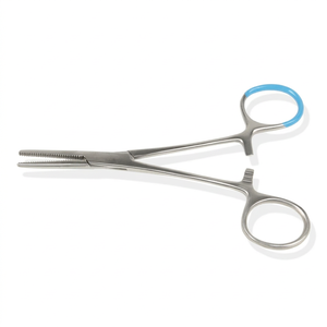 Pince à artères droite stérile en acier inoxydable, réutilisable, manuelle, marquée CE, type Spencer Wells, 12 cm, Classe II - Product Image 1