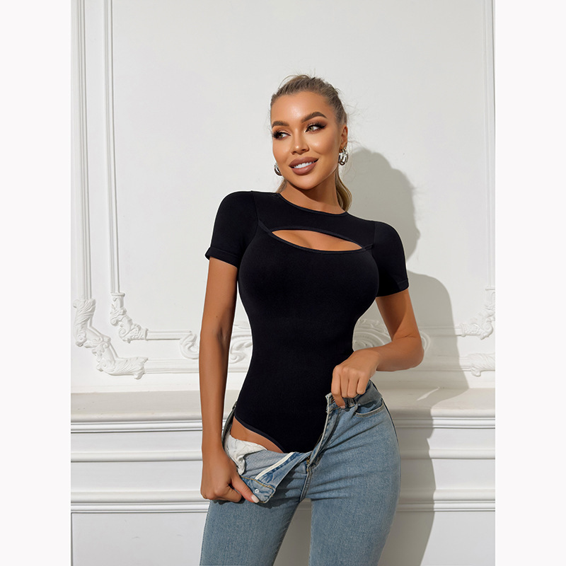 Tummy-Control Seamless Shapewear Bodysuit (Z677302): fabric stretch, recovery and seam construction reference