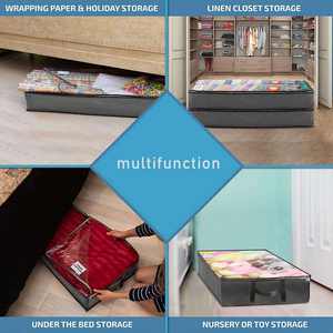 Organizador de Almacenamiento de Tela Reutilizable para Debajo de la Cama, para Guardar Mantas, Edredones y Ropa - Product Image 4