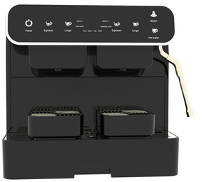 Vente flash : Machine à café expresso à <span class=keywords><strong>capsules</strong></span> programmable électrique 2 en 1 avec <span class=keywords><strong>double</strong></span> chauffe-eau pour la maison et l'hôtel - Product Image 3