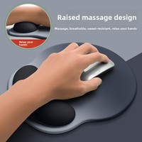 Tapis de souris dégradé avec repose-poignet, support de poignet en silicone pour filles, repose-poignet antidérapant pour ordinateur, vente en gros