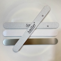 Lime à ongles jetable remplaçable à motif zèbre avec logo personnalisé en métal, grain 80-320, durable pour usage en salon de manucure
