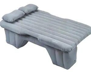 Lit gonflable de matelas de voiture portable 2 en 1 avec une base stabilisatrice-idéal pour le siège arrière pour une utilisation dans les voitures et les SUV