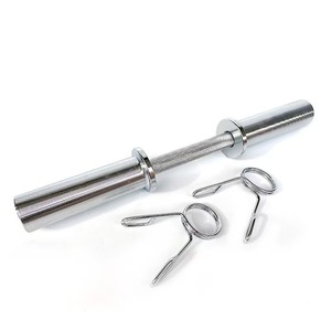 Barra de Mancuernas de 50CM con 2 Anillos para Entrenamiento de Fuerza, Levantamiento de Pesas, Sentadillas, Peso Muerto, Press de Banca, Curl y Press de Pectorales - Product Image 4