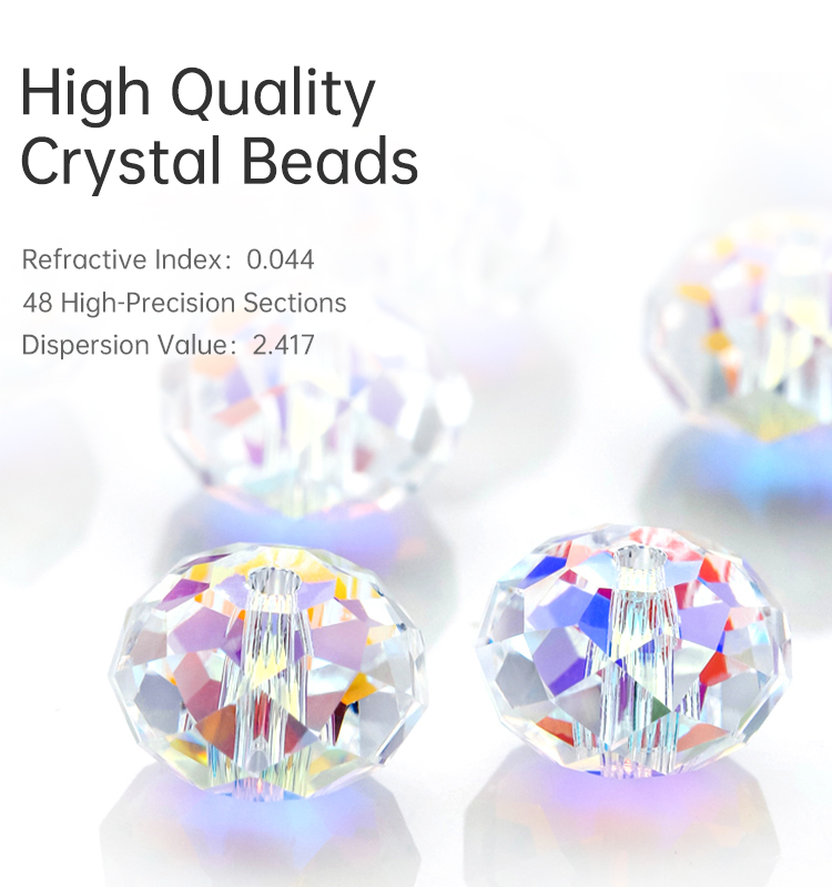 QIAO Crystal Lampwork & Glass Loose Beads 0.8-12mm Jewelry Making DIY Bracelet Earring Bag Beads Wholesale Bulk